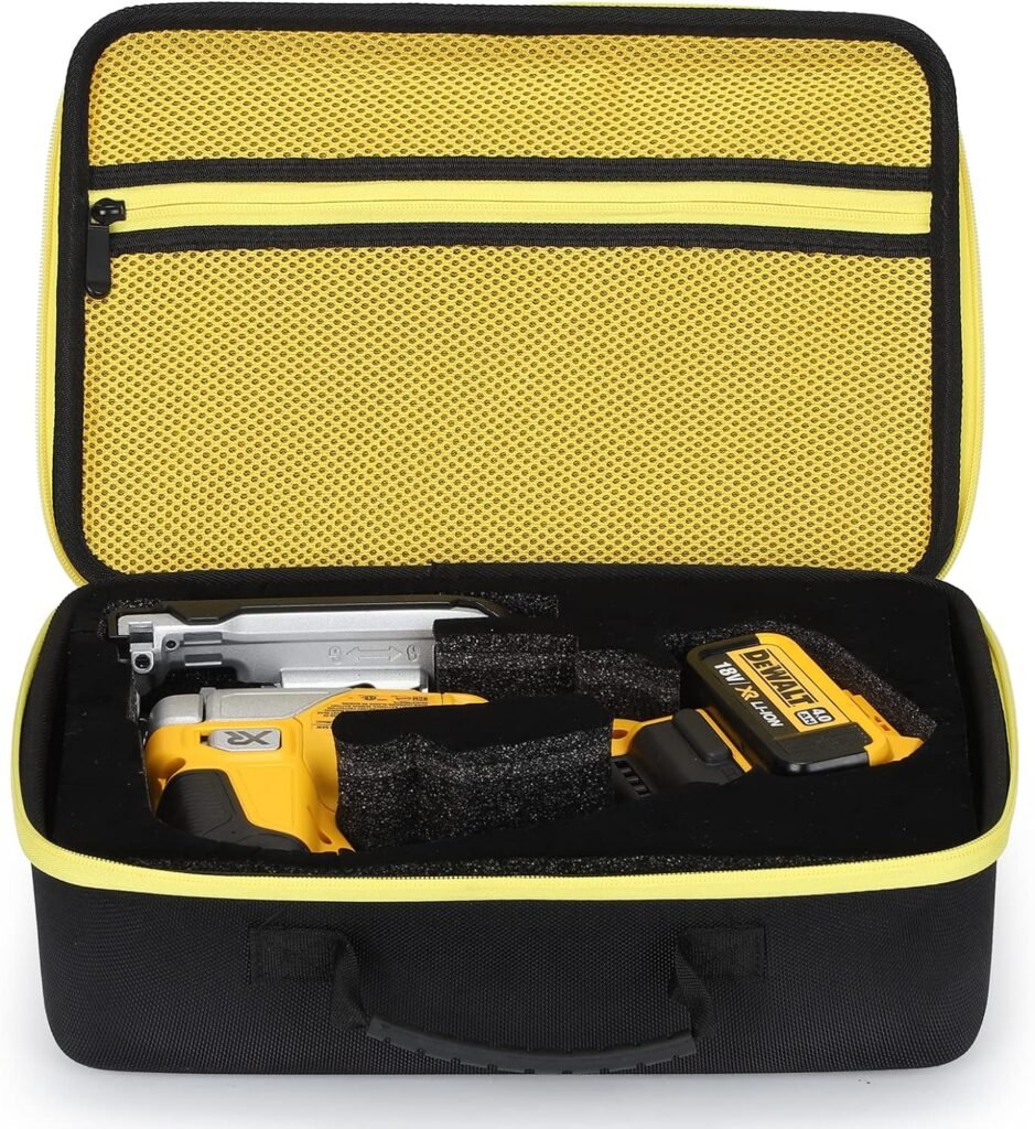 AIKANG Hard Storage Case Compatible with/for DEWALT 20V MAX XR Brushless Jig Saw DCS334B/ DCS335B, Portable Carrying Hard Storage Bag Case, Case Only