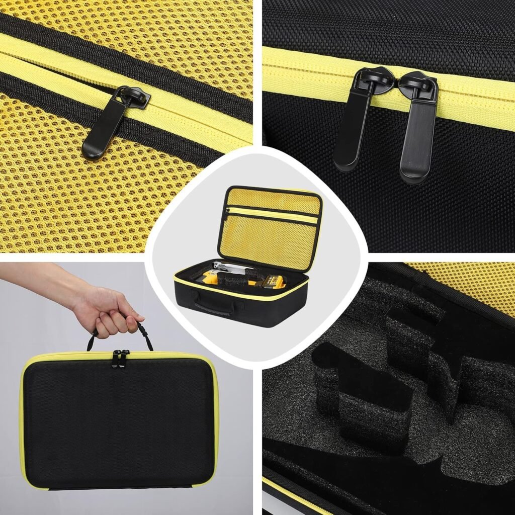 AIKANG Hard Storage Case Compatible with/for DEWALT 20V MAX XR Brushless Jig Saw DCS334B/ DCS335B, Portable Carrying Hard Storage Bag Case, Case Only