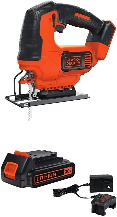 BLACK+DECKER 20V MAX* POWERCONNECT Cordless Jig Saw (Tool Only) (BDCJS20B)