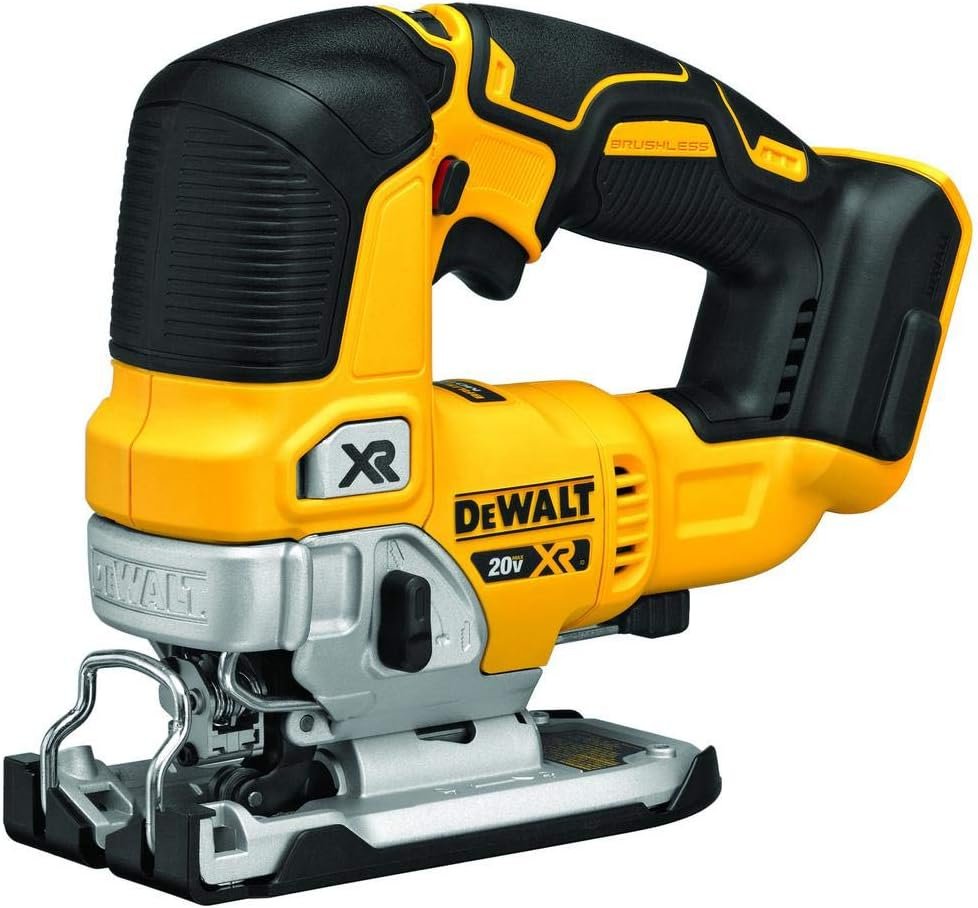 DEWALT 20V MAX Battery Starter Kit with 2 Batteries, 5.0Ah (DCB205-2CK) 20V MAX XR Jig Saw, Tool Only (DCS334B)