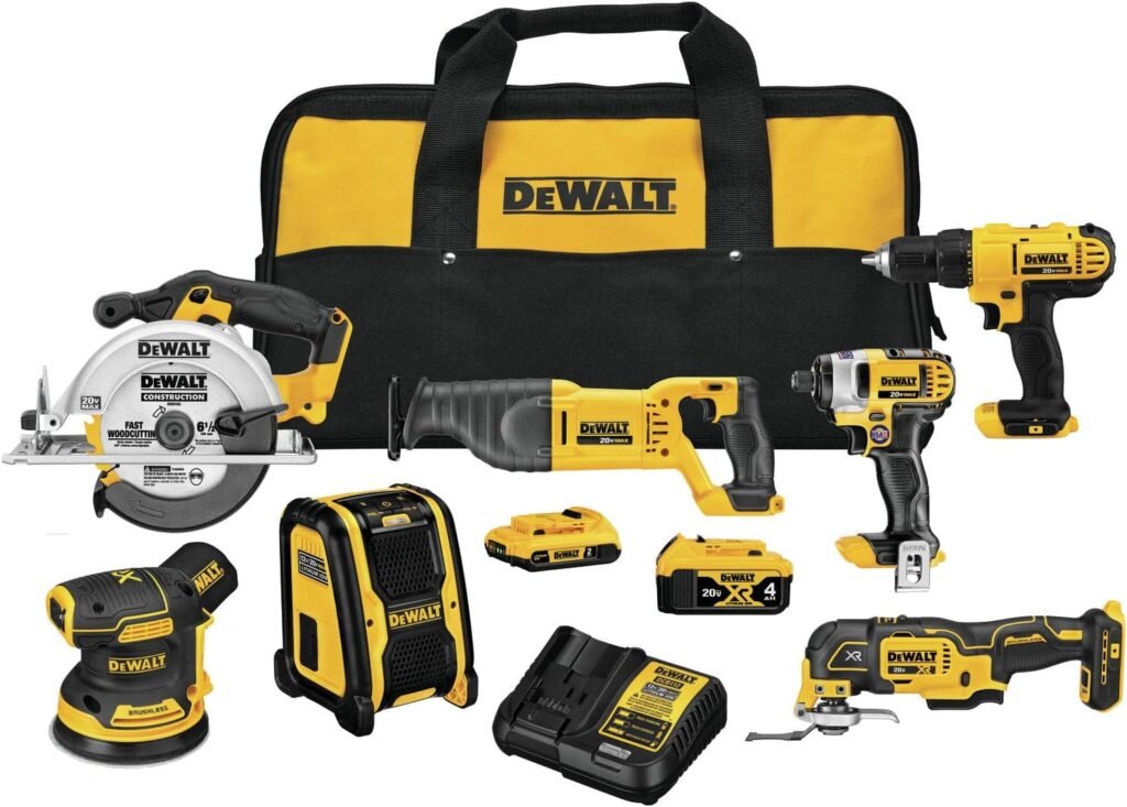 DEWALT 20V MAX* Cordless Drill Combo Kit , 7-Tool (DCK771D1M1)