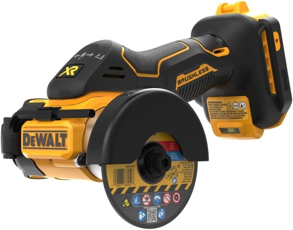 DEWALT 20V MAX Cut Off Tool, 3 in 1, Brushless, Power Through Difficult Materials, Connected LED Work Light, Bare Tool Only (DCS438B)