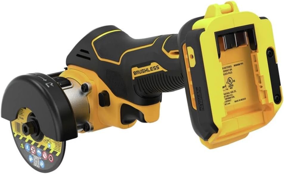 DEWALT 20V MAX Cut Off Tool, 3 in 1, Brushless, Power Through Difficult Materials, Connected LED Work Light, Bare Tool Only (DCS438B)