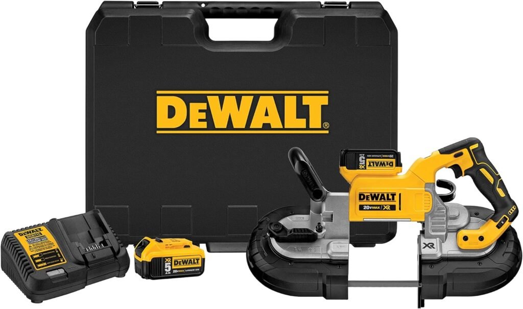 DEWALT 20V MAX* Portable Band Saw Kit, Deep Cut (DCS374P2)