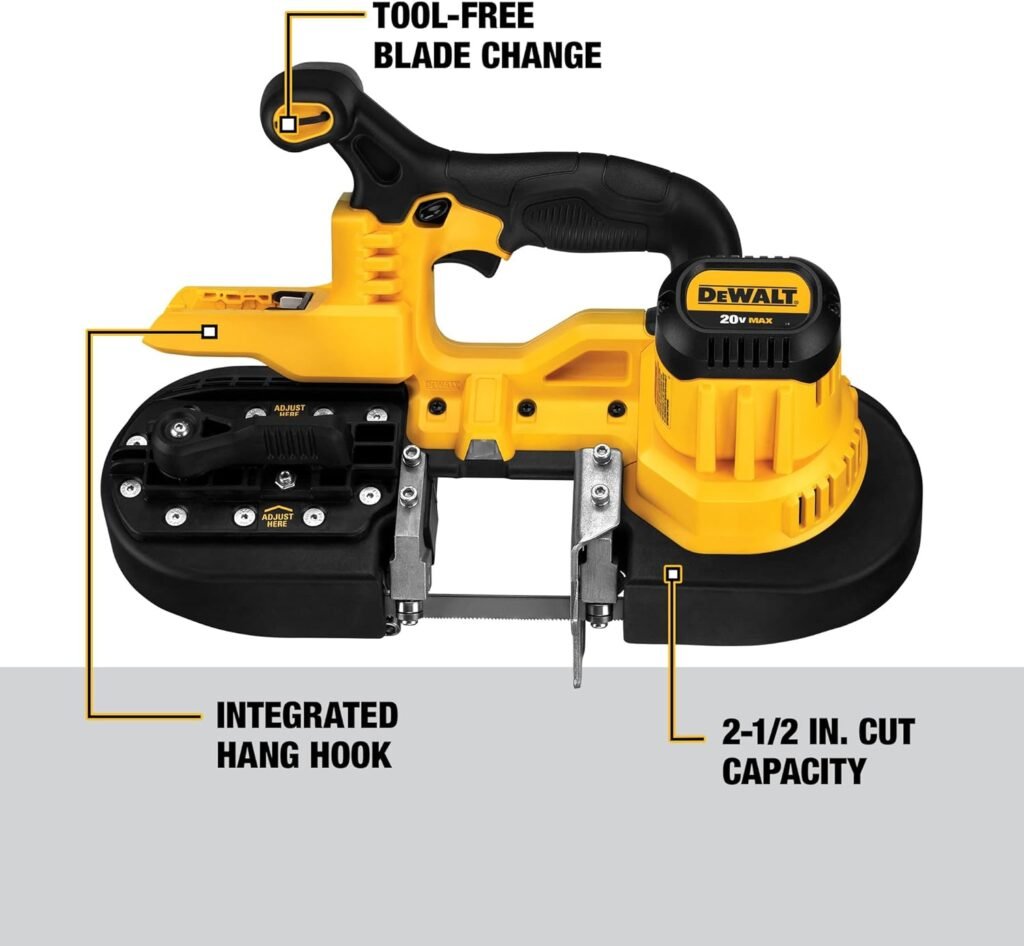 DEWALT 20V MAX* Portable Band Saw, Tool Only (DCS371B)