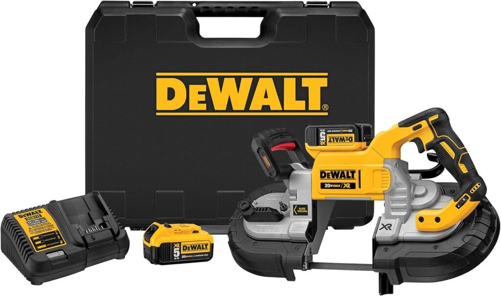 DEWALT 20V* MAX XR Band Saw Kit, Dual Handed (DCS376P2)