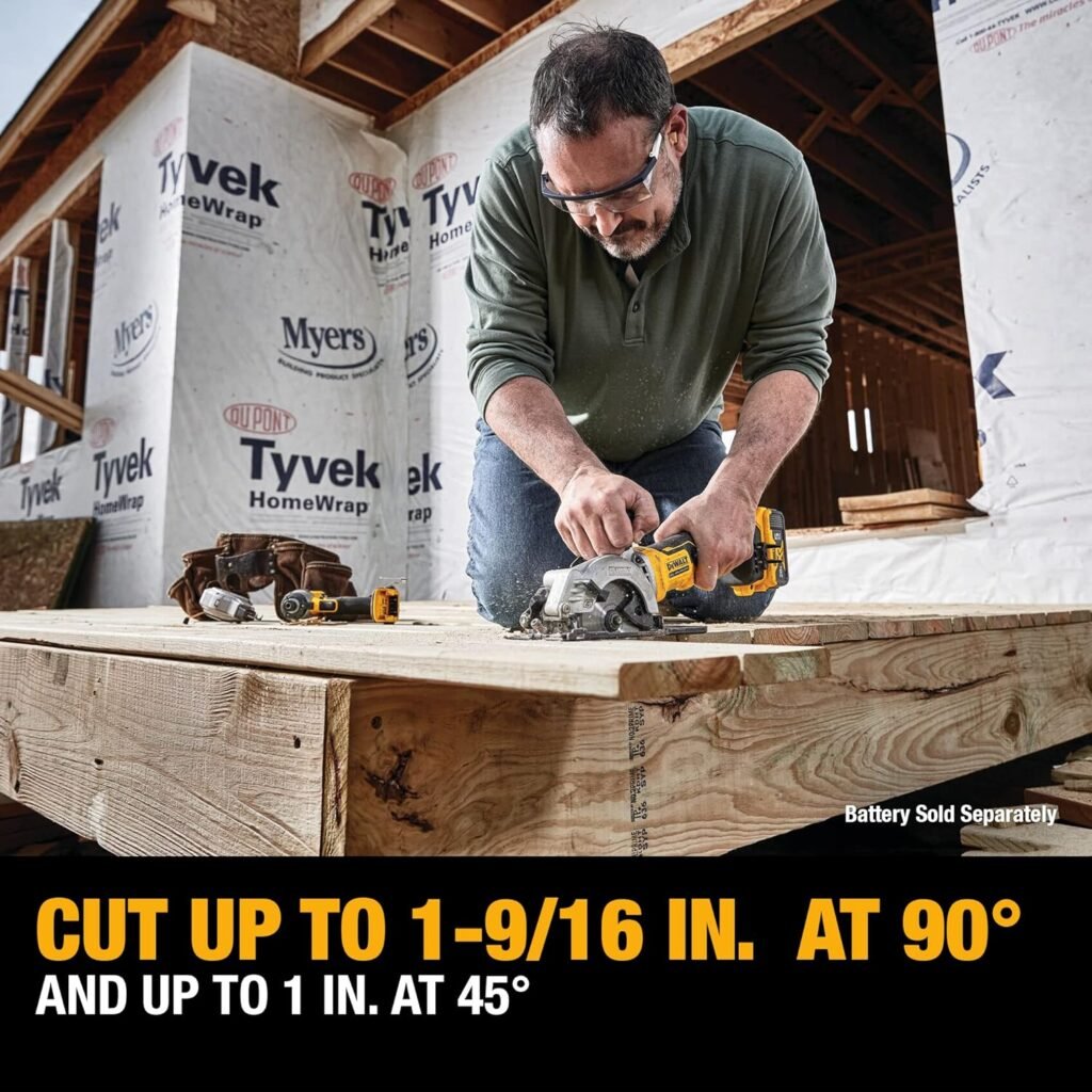 DEWALT ATOMIC 20V MAX* Circular Saw, 4-1/2-Inch, Tool Only (DCS571B)