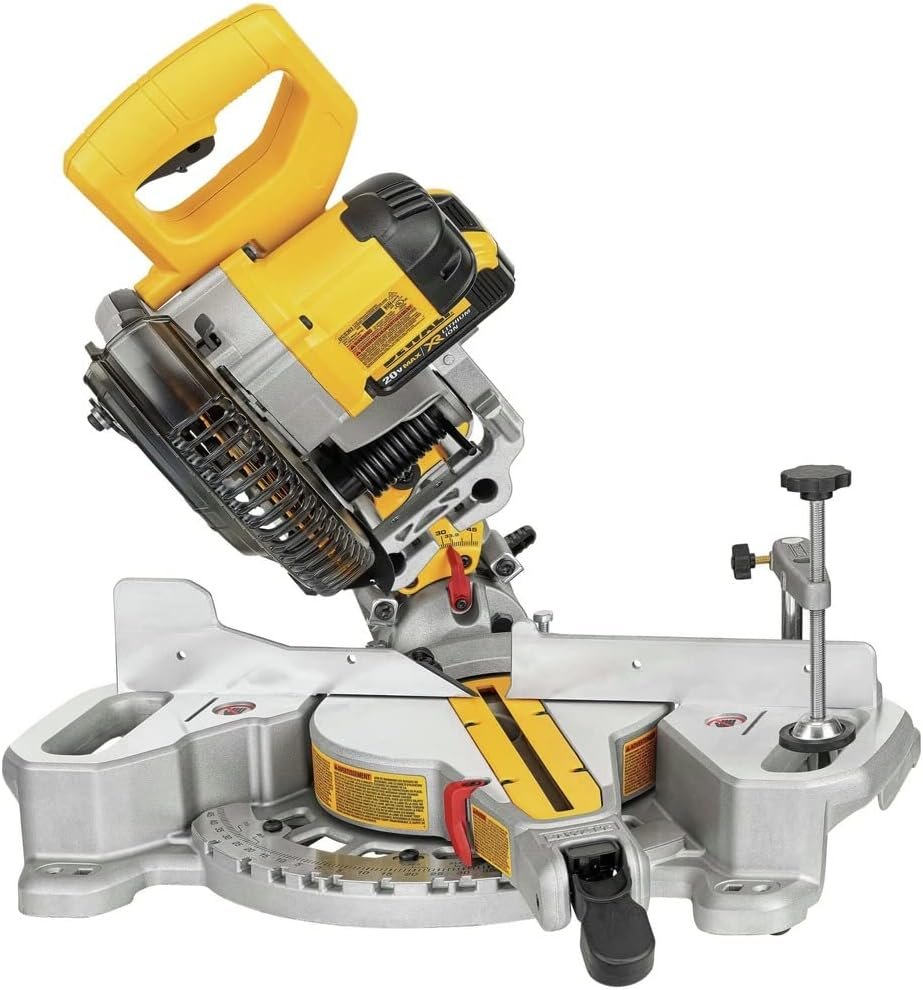 Dewalt DCS361M1-DCB204-2-BNDL 20V MAX XR Brushed Lithium-Ion 7-1/4 in. Cordless Sliding Miter Saw Kit with 3 Batteries Bundle (4 Ah)