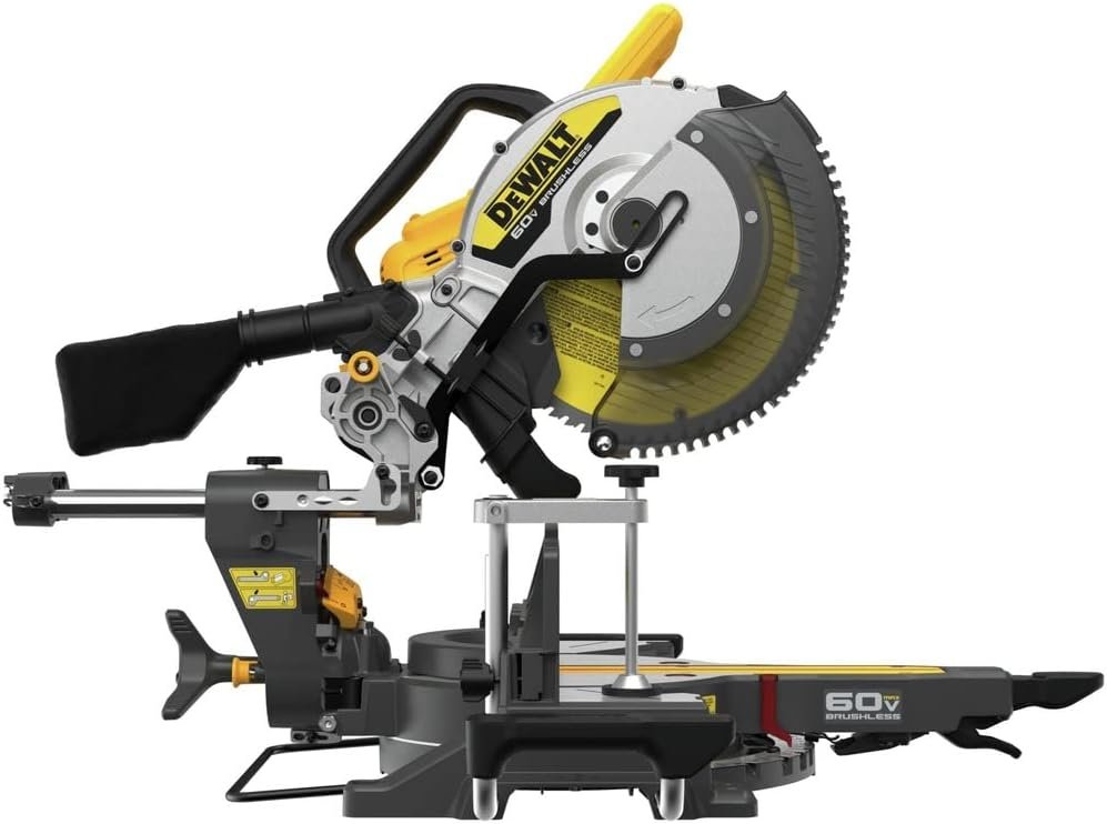 DEWALT DCS781B 60V MAX Brushless Lithium-Ion Cordless 12 in. Double Bevel Sliding Miter Saw (Tool Only)