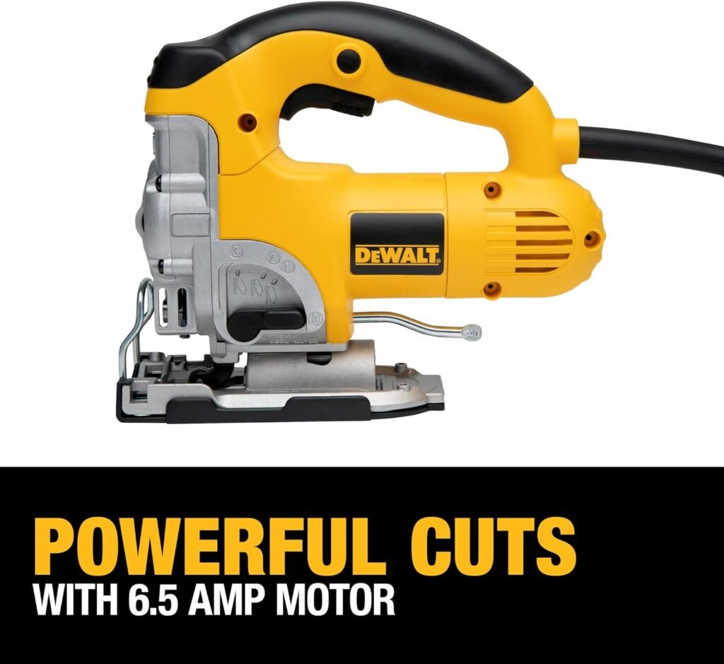 DEWALT Jig Saw, 3,100 SPM Speed, Corded, 6.5 Amp (DW331K)