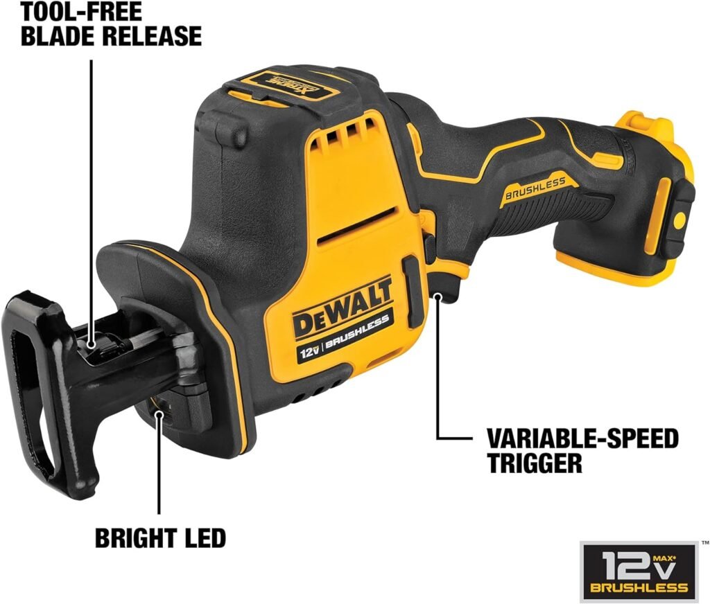 DEWALT XTREME 12V MAX* Reciprocating Saw, One-Handed, Cordless, Tool Only (DCS312B)