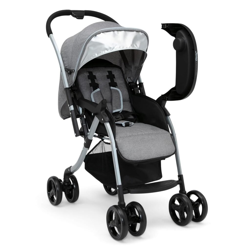 Jeep Unlimited Reversible Handle Stroller, Grey Tweed