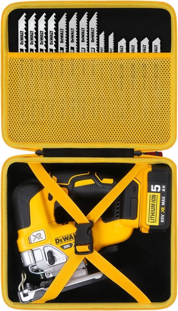 Khanka Hard Storage Case Replacement for DEWALT 20V MAX XR Jig Saw DCS334B / DCS335B, Case only