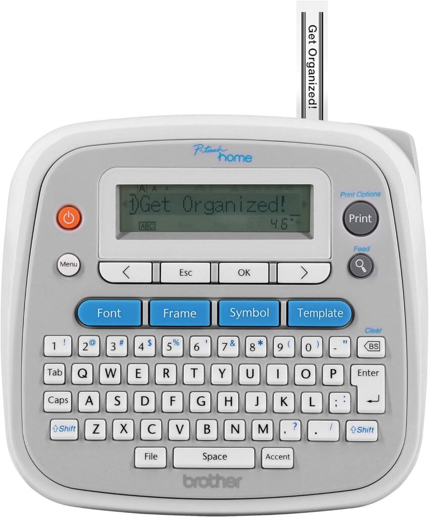 Brother P-Touch Home Personal Label Maker - PT-D202,Grey